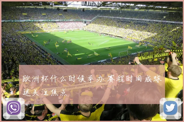 欧洲杯什么时候举办 赛程时间成球迷关注焦点
